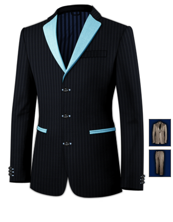 Abito Su Misura Roma with 3 Buttons, Single Breasted